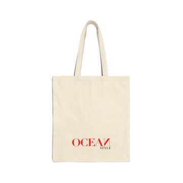 Ocean Style Cotton Canvas Tote Bag - Eco-Friendly and Fashionable